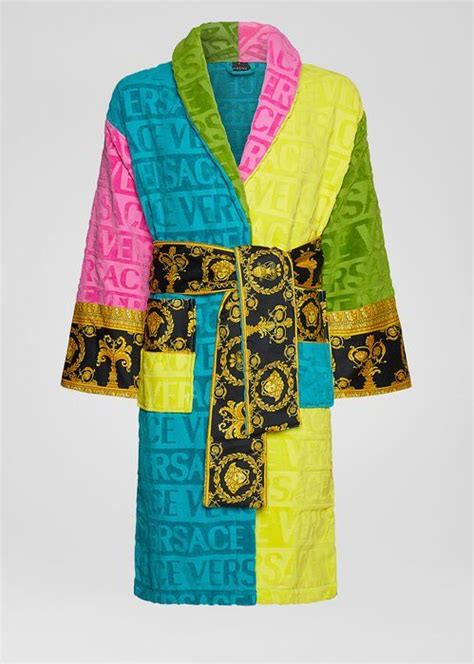 versace green robe|Versace knockoff robe.